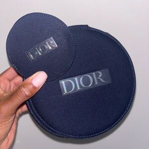 Dior Beauty Round Vanity Case and Compact Mirror